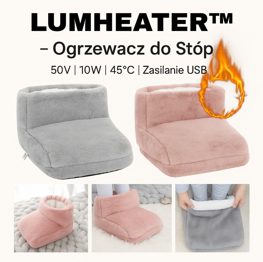 LUMHEATER™ - Ogrzewacz stóp | DODATKOWE GRZANIE NA USB | NA KAŻDĄ STOPĘ | NIEZWYKLE PRZYTULNY